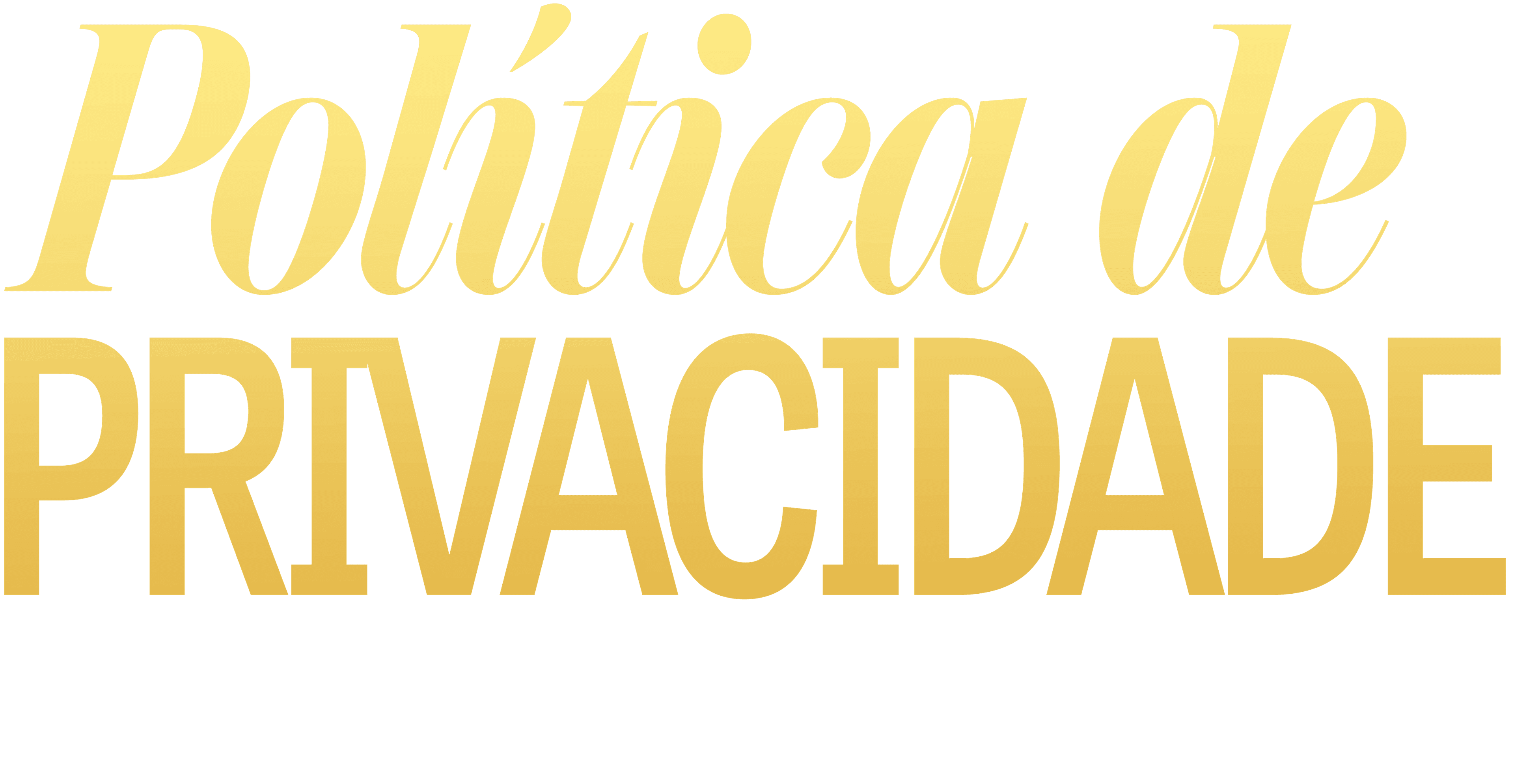 Política de Privacidade